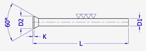 expulsor cabeza conica